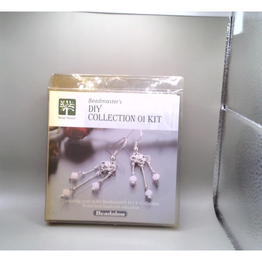 Beadmaster Beadalon DIY Collection 01 Kit Pink Silver Chandelier Earring Making